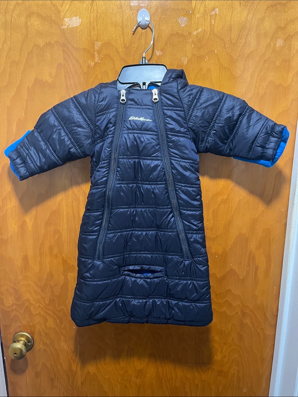 Eddie Bauer Navy Puffer Bunting Snowsuit